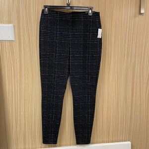 NWT Maurices Navy Plaid Pants Size Large